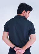 Waffle Knitted Polo | Charcoal Grey (Unisex)